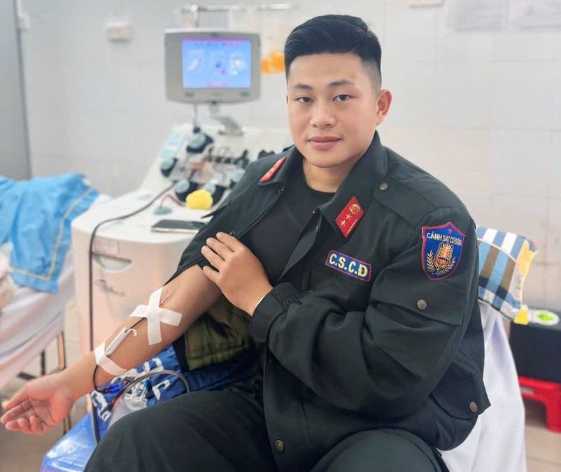 Quảng Ninh: Trung úy Cảnh sát cơ động kịp thời hiến tiểu cầu cứu sống bệnh nhân nguy kịch
