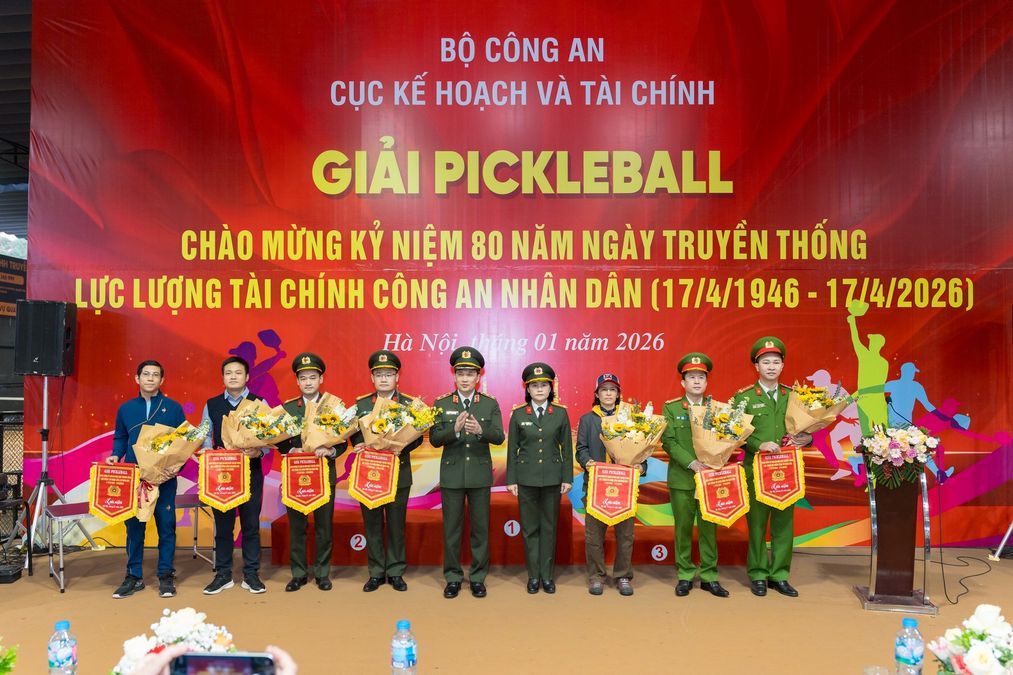 Cục Kế hoạch và tài chính tổ chức Giải thi đấu Pickleball chào mừng kỷ niệm 80 năm ngày truyền thống