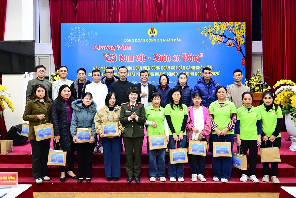 Ý nghĩa chương trình “Tết sum vầy – Xuân ơn Đảng” trong Công đoàn Công an nhân dân