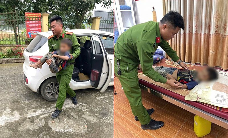 Lào Cai: Công an xã Cốc San kịp thời cứu giúp cháu nhỏ gặp nạn