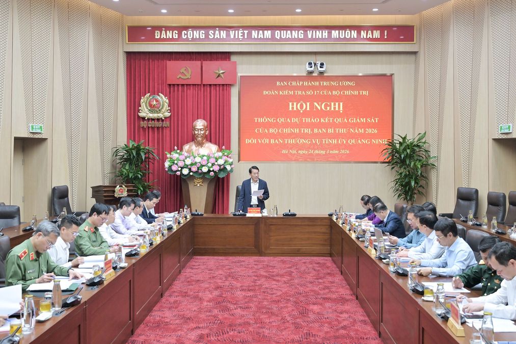 Thông qua dự thảo kết quả kiểm tra, giám sát của Bộ Chính trị, Ban Bí thư đối với Ban Thường vụ Tỉnh ủy Quảng Ninh