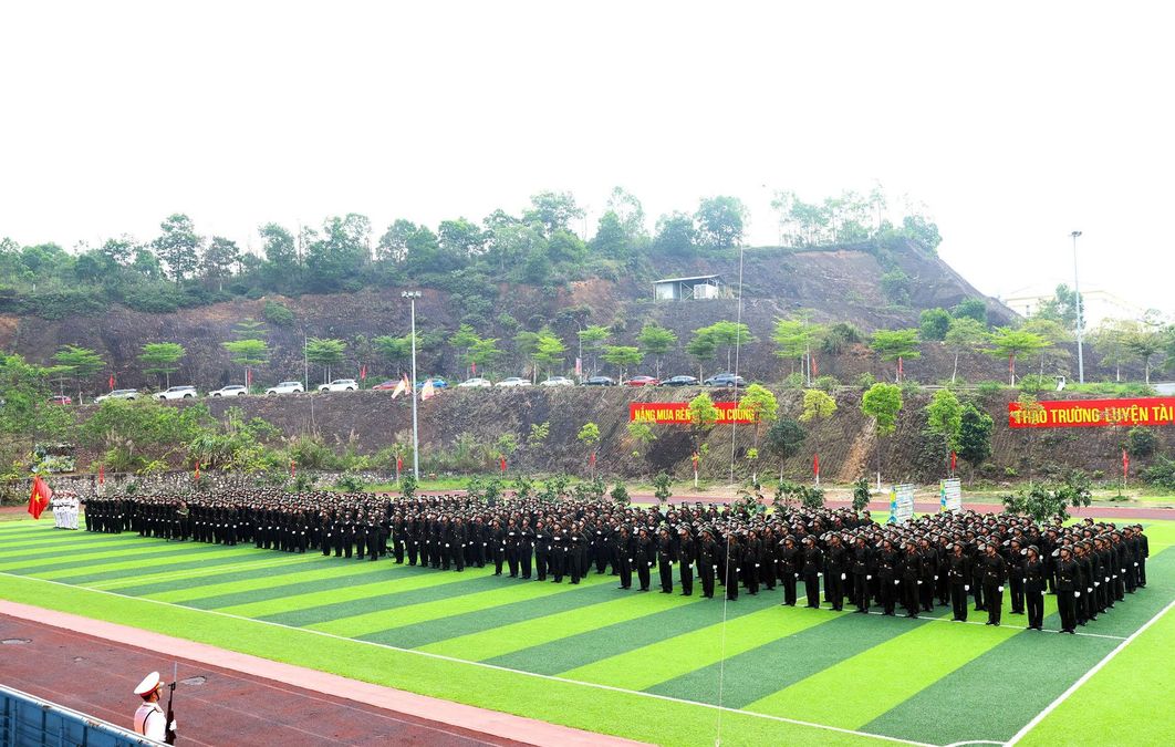 Bế giảng huấn luyện đầu khóa cho 552 học viên tuyển mới khóa D57 của Học viện An ninh nhân dân năm học 2025 - 2026