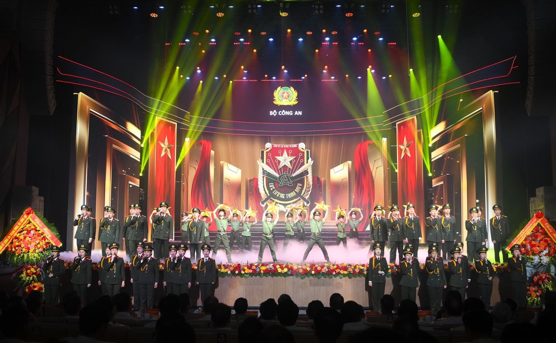 Chương trình sử thi nghệ thuật tại Lễ kỷ niệm 80 năm Ngày truyền thống lực lượng Tham mưu Công an nhân dân