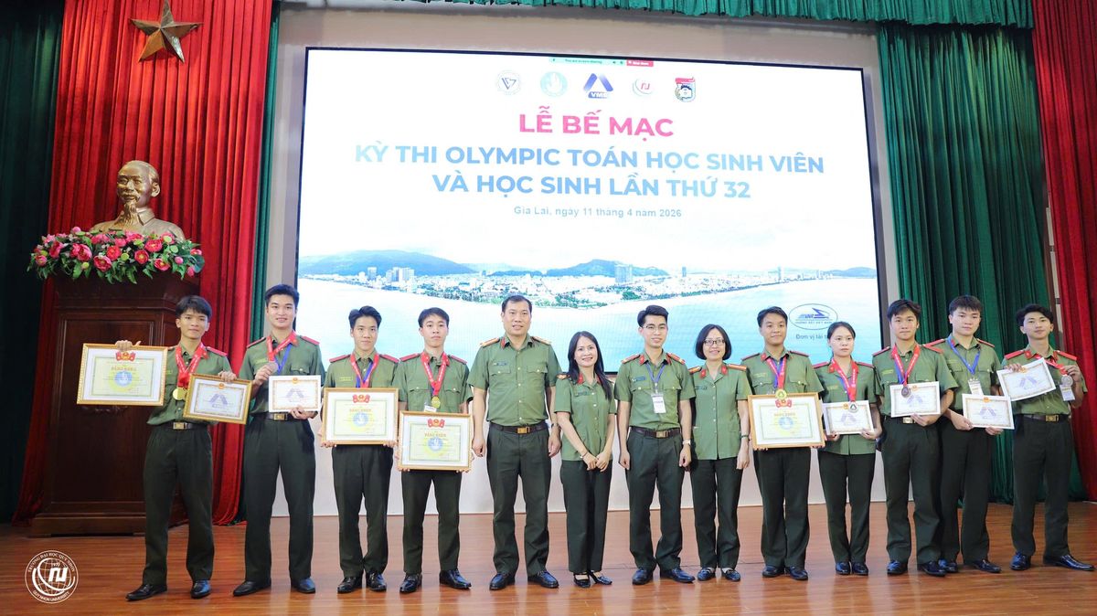 Học viện An ninh nhân dân đạt thành tích xuất sắc tại kỳ thi Olympic toán sinh viên toàn quốc 2026
