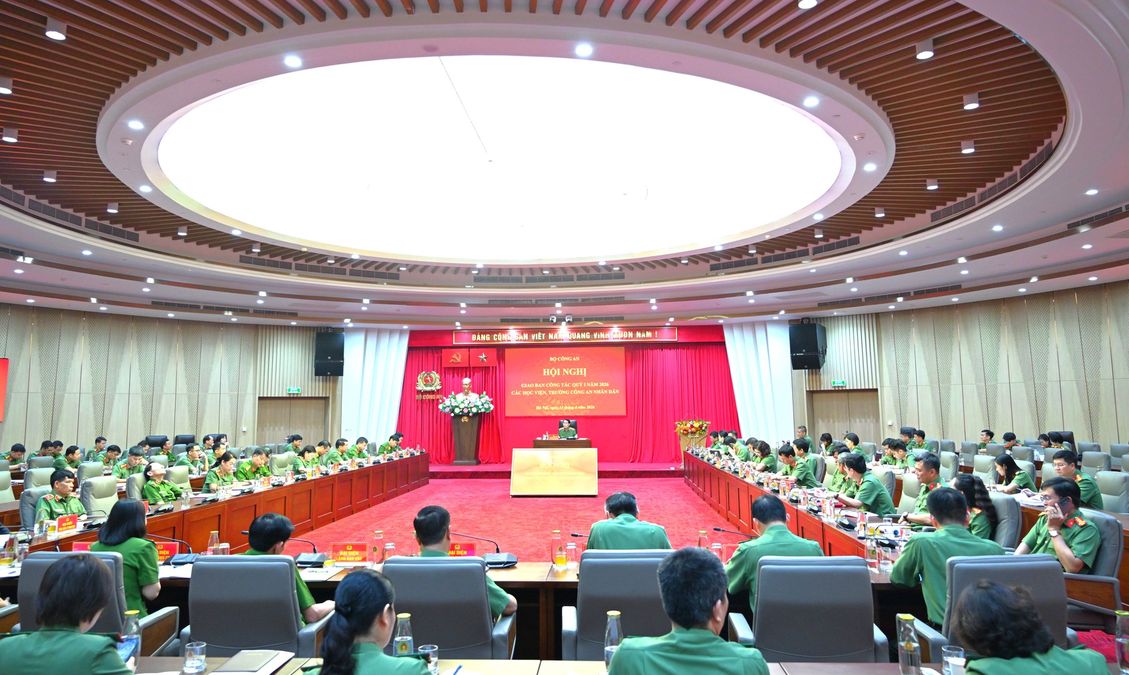 Giao ban công tác Quý I/2026 các học viện, trường Công an nhân dân