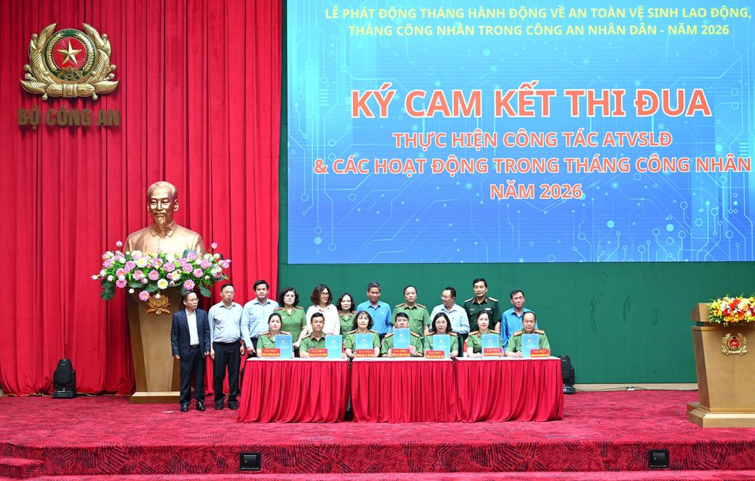 Bộ Công an phát động Tháng hành động về an toàn vệ sinh lao động, Tháng Công nhân trong CAND năm 2026