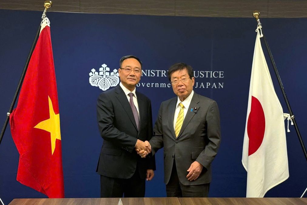 Deputy Minister Pham The Tung meets with Japan’s Minister of Justice