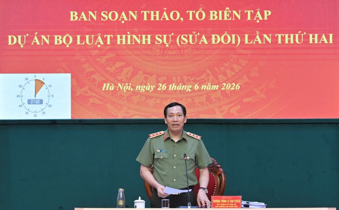 Thứ trưởng Lê Văn Tuyến chủ trì phiên họp lần thứ hai Ban soạn thảo, Tổ biên tập dự án Bộ luật Hình sự (sửa đổi)