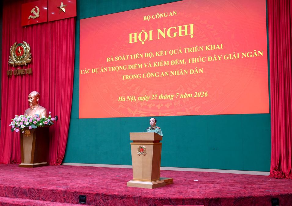 Tập trung triển khai các dự án trọng điểm và đẩy nhanh tiến độ giải ngân trong Công an nhân dân