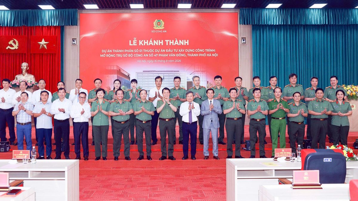 Khánh thành Dự án thành phần số 1 mở rộng Trụ sở Bộ Công an, số 47 Phạm Văn Đồng, thành phố Hà Nội