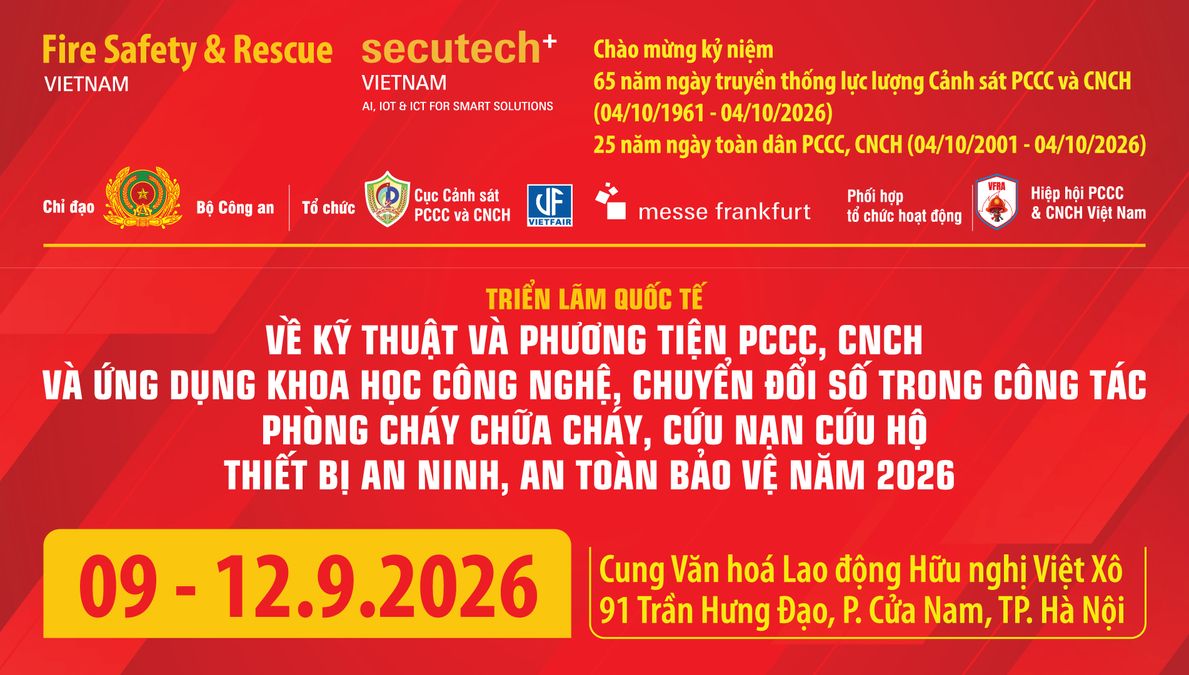 Triển lãm quốc tế về kỹ thuật, phương tiện phòng cháy, chữa cháy và cứu nạn, cứu hộ, ứng dụng khoa học công nghệ, chuyển đổi số năm 2026