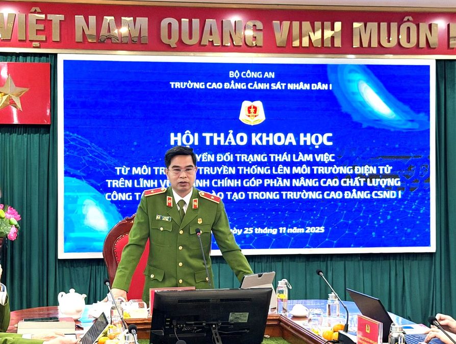 Trường Cao đẳng Cảnh sát nhân dân I chủ động tháo gỡ điểm nghẽn, tạo chuyển biến trong chuyển đổi số