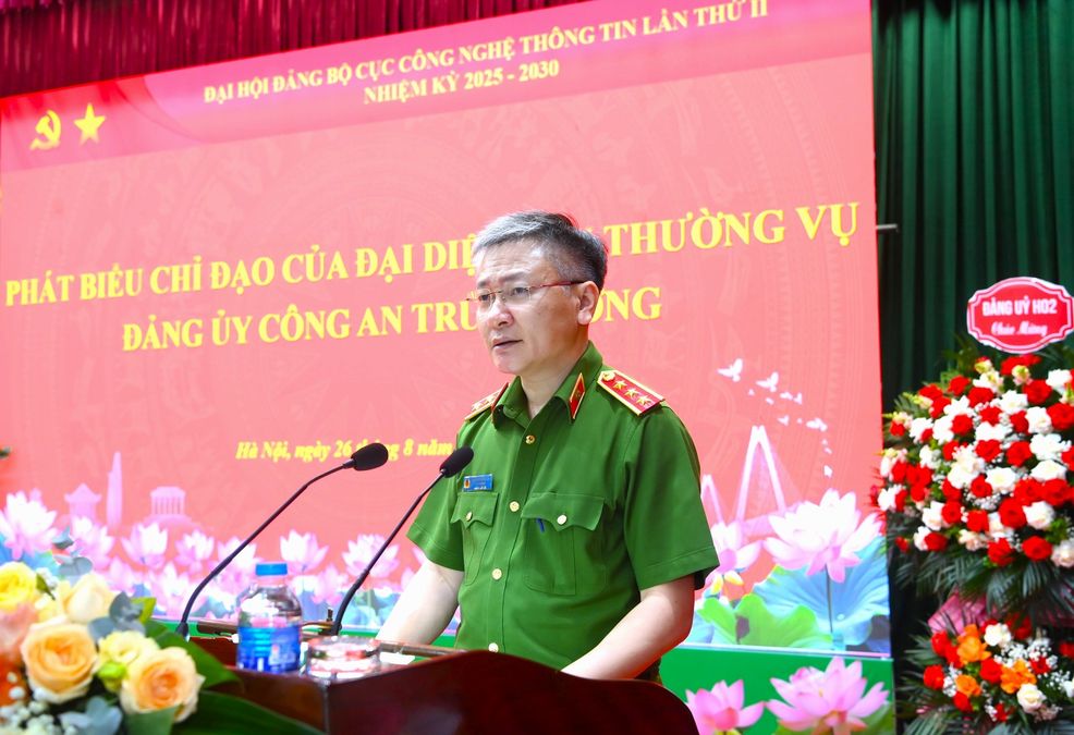 Thứ trưởng Nguyễn Ngọc Lâm dự, chỉ đạo Đại hội đại biểu Đảng bộ Cục Công nghệ thông tin lần thứ II, nhiệm kỳ 2025 – 2030