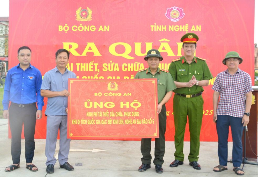 Ra quân tái thiết, sửa chữa, phục dựng tại Khu di tích Quốc gia đặc biệt Kim Liên sau bão số 5