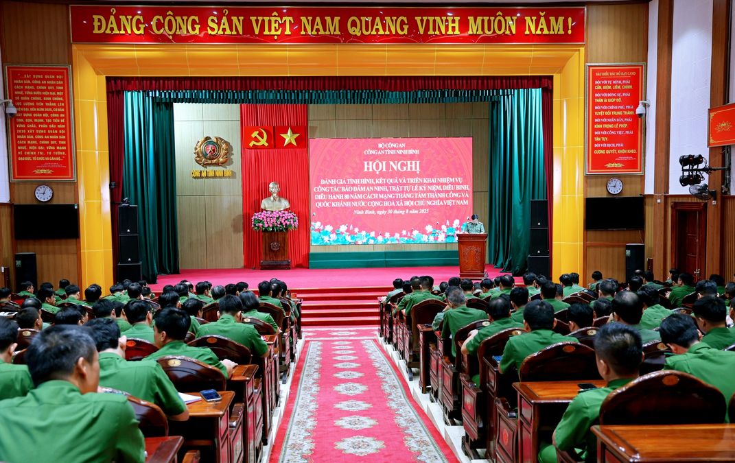 Công an Ninh Bình triển khai nhiệm vụ công tác bảo đảm an ninh, trật tự Lễ kỷ niệm 80 năm Cách mạng Tháng Tám thành công