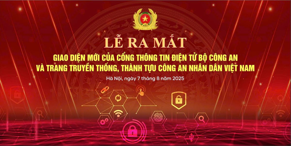 Cổng Thông tin điện tử Bộ Công an ra mắt giao diện mới