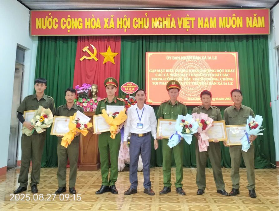 Gia Lai: Công an xã Ia Le giữ vững an ninh trật tự ở cơ sở