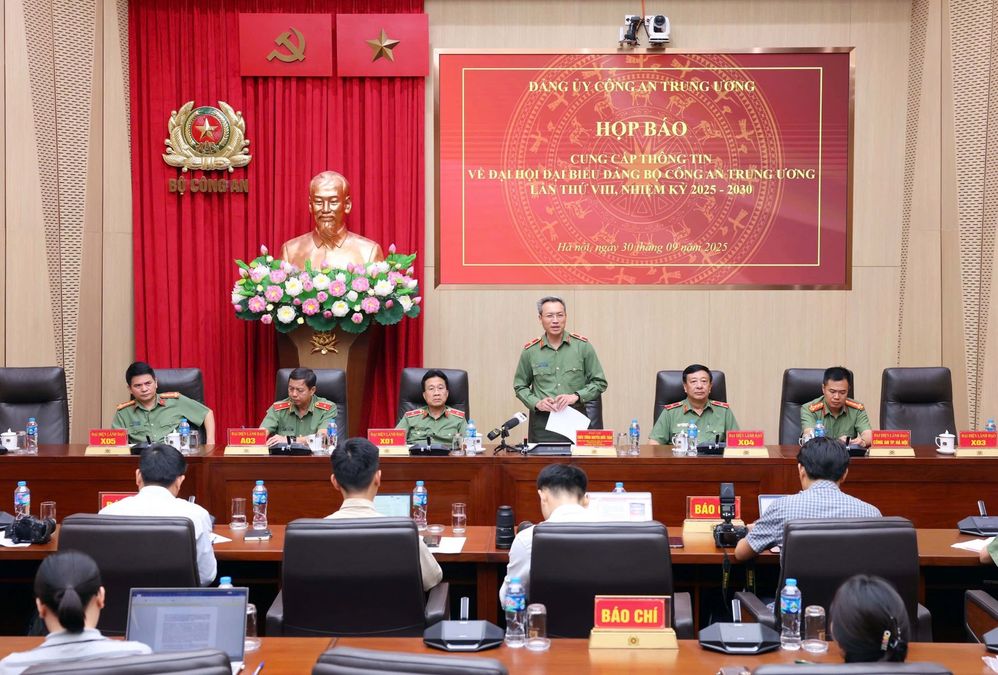 Họp báo thông tin về Đại hội đại biểu Đảng bộ Công an Trung ương lần thứ VIII, nhiệm kỳ 2025- 2030