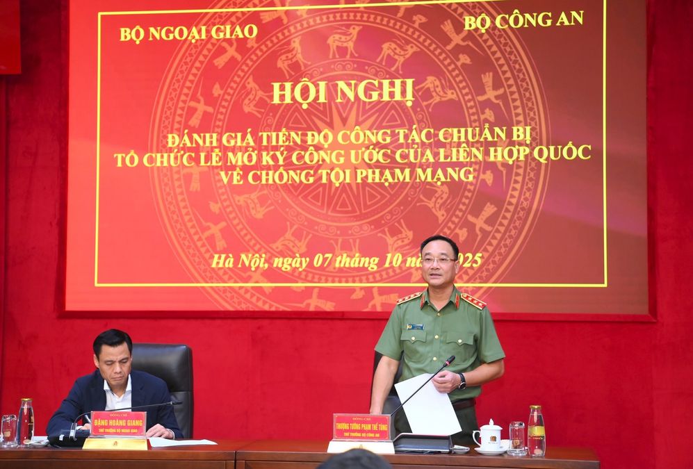 Hội nghị đánh giá tiến độ công tác chuẩn bị tổ chức Lễ mở ký Công ước của Liên hợp quốc về chống tội phạm mạng