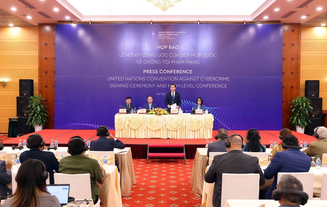 Họp báo Lễ mở ký Công ước của Liên hợp quốc về chống tội phạm mạng
