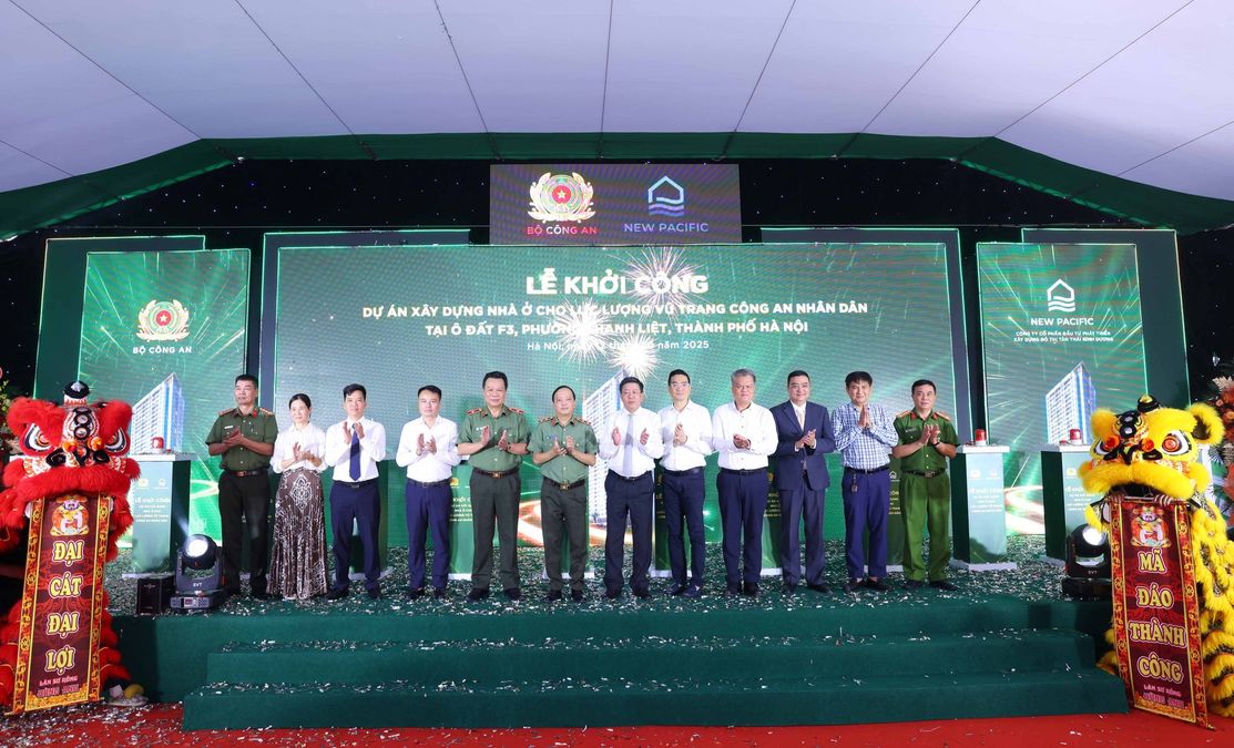 Khởi công dự án xây dựng nhà ở cho lực lượng vũ trang CAND tại phường Thanh Liệt, TP Hà Nội
