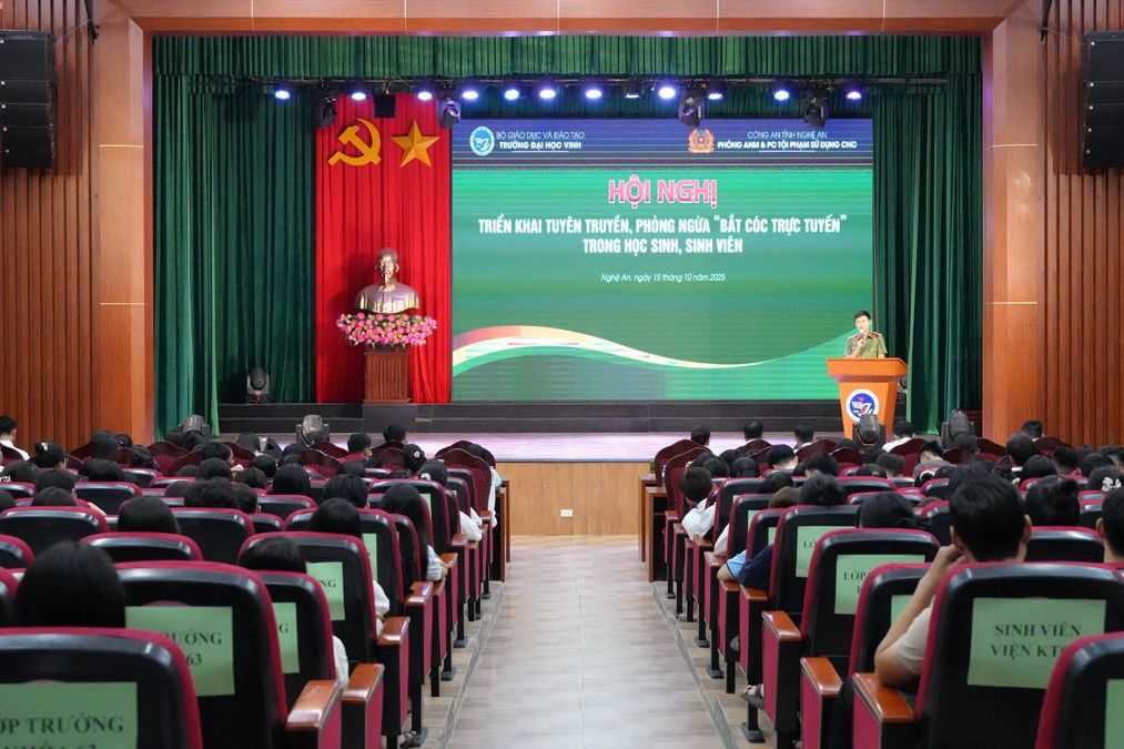 Nghệ An: Tuyên truyền phòng ngừa tội phạm “bắt cóc trực tuyến” cho học sinh, sinh viên