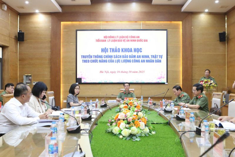 Hội thảo khoa học “Truyền thông chính sách bảo đảm an ninh, trật tự theo chức năng, nhiệm vụ của lực lượng CAND”