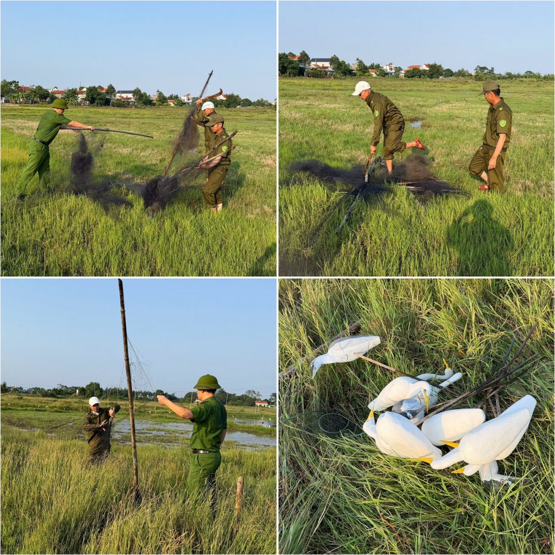 cong-an-xa-cung-luc-luong-antt-o-co-so-kiem-tra-thao-ro-cong-cu-bay-chim-trai-phep.jpg