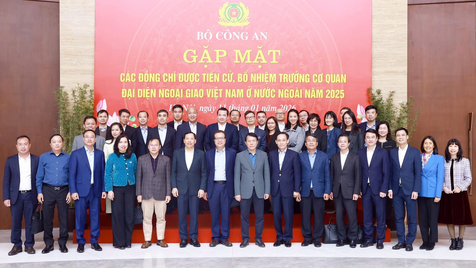 Bộ Công an gặp mặt các đồng chí được tiến cử, bổ nhiệm trưởng cơ quan đại diện ngoại giao Việt Nam ở nước ngoài năm 2025