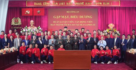 Vinh danh huấn luyện viên, vận động viên thể thao Công an nhân dân đạt thành tích cao tại SEA Games 33