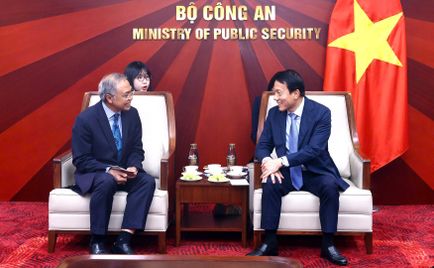 Bộ trưởng Lương Tam Quang tiếp xã giao tân Đại sứ Indonesia