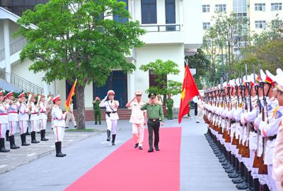 Bộ trưởng Lương Tam Quang thăm, làm việc tại Công an tỉnh Thanh Hóa