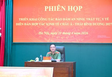 Triển khai đồng bộ, quyết liệt công tác bảo đảm an ninh, trật tự APEC 2027 từ sớm, từ xa, từ cơ sở