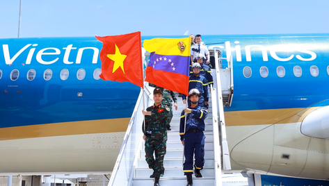 Đoàn cứu nạn, cứu hộ Việt Nam đã tới Venezuela