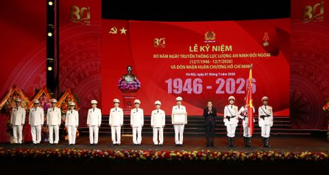 Lực lượng An ninh đối ngoại đón nhận Huân chương Hồ Chí Minh lần thứ ba