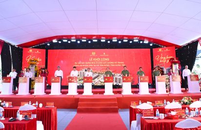 Khởi công Dự án xây dựng nhà ở cho lực lượng vũ trang Công an nhân dân tại xã Tân Hưng, tỉnh Hưng Yên