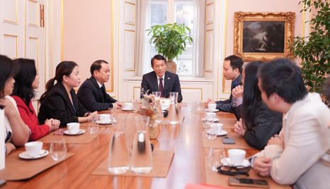 Bộ trưởng Lương Tam Quang tiếp các chuyên gia, trí thức, nhà khoa học Việt Nam đang làm việc tại Đan Mạch, Iceland và phía Nam Thuỵ Điển