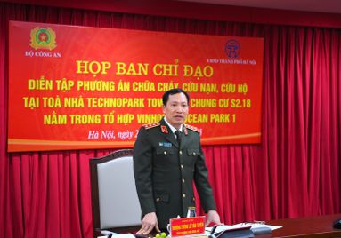 Họp Ban Chỉ đạo diễn tập phương án chữa cháy, cứu nạn, cứu hộ tại các tòa nhà cao tầng trên địa bàn thành phố Hà Nội
