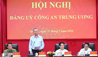 Đảng ủy Công an Trung ương, lực lượng Công an nhân dân phải tiếp tục là một trong những lực lượng chủ công, nòng cốt thực hiện các chủ trương chiến lược của Đảng