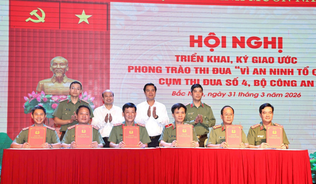 Cụm thi đua số 4 Bộ Công an  ký kết giao ước thi đua năm 2026