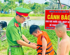 Công an tỉnh Ninh Bình tăng cường phòng, chống tai nạn đuối nước trẻ em dịp hè 2026