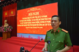 Tập huấn công tác điều tra, xử lý vi phạm, tội phạm về môi trường, tội phạm xâm phạm sở hữu trí tuệ đối với Công an cấp xã