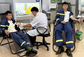 Sơn La: 03 chiến sĩ Cảnh sát phòng cháy, chữa cháy và cứu nạn, cứu hộ kịp thời hiến máu cứu người