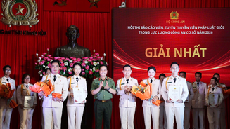 Bộ Công an tổ chức Hội thi Báo cáo viên, tuyên truyền viên pháp luật giỏi trong lực lượng Công an cơ sở năm 2026