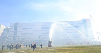 Bắc Ninh: Gần 1.000 cán bộ, chiến sĩ và các lực lượng tham gia diễn tập phòng cháy, chữa cháy cấp tỉnh tại Công ty Goertek Vina