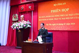 Deputy Minister Pham The Tung reviews security and order protection for 14th National Party Congress