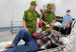 An Giang: Cảnh sát 113 kịp thời đưa nạn nhân tai nạn giao thông đi cấp cứu