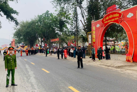 Công an tỉnh Thái Nguyên đảm bảo an ninh, trật tự các lễ hội đầu Xuân