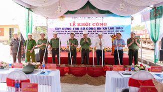 Quảng Trị: Khởi công xây dựng trụ sở Công an xã Lao Bảo