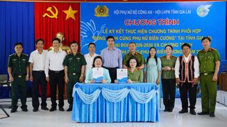 Hội Phụ nữ Bộ Công an đồng hành cùng phụ nữ biên cương